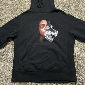 Made Russ Merch Hoodie Jacket Size Large Black Drawstring‎ Rapper Concert